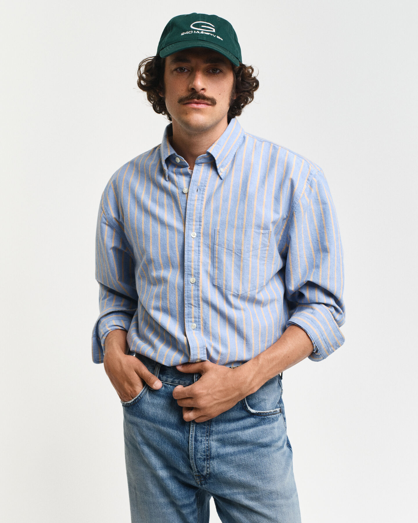 Relaxed fit Archive randig oxfordskjorta