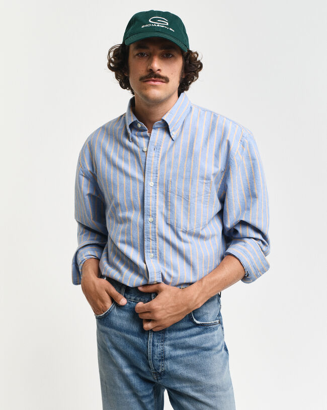 Relaxed fit Archive randig oxfordskjorta