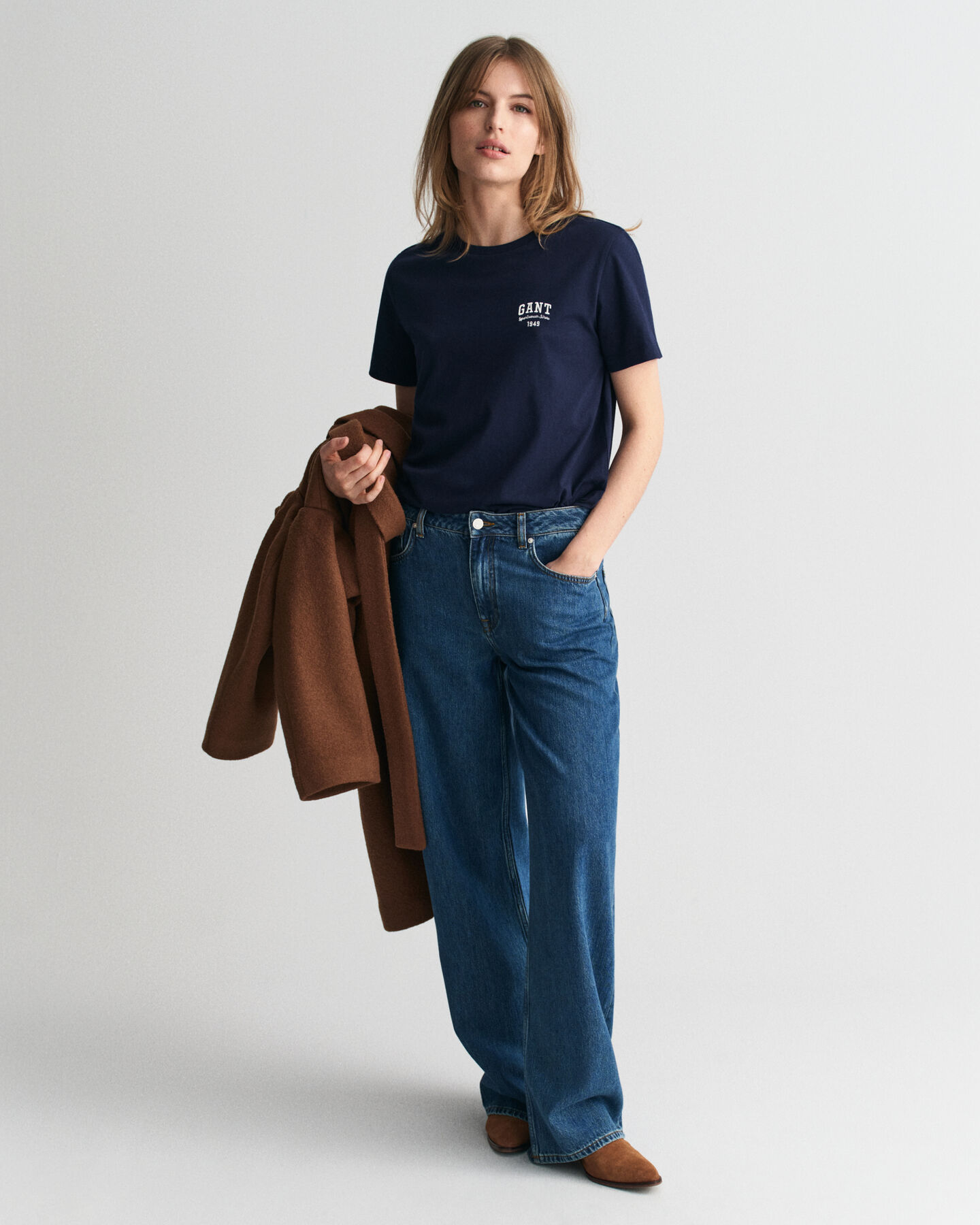 T-shirt med litet motiv