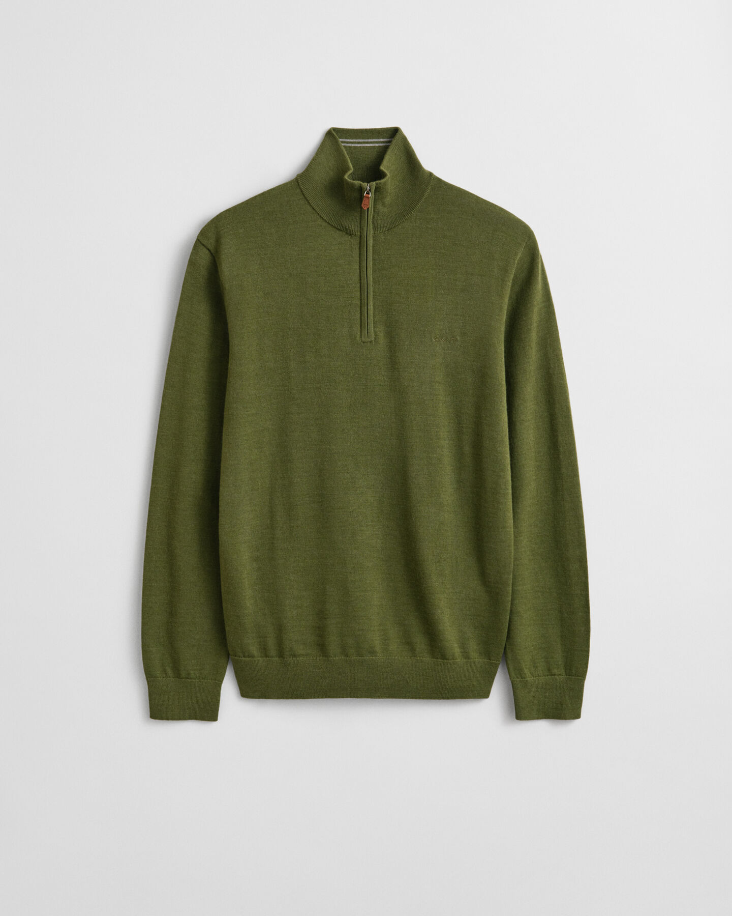 Tr&ouml;ja med half-zip i extra fin merinoull