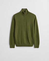 Tr&ouml;ja med half-zip i extra fin merinoull