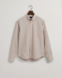 Slim fit prickig dobbyskjorta