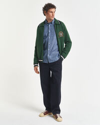 Regular fit indigofärgad chambrayskjorta