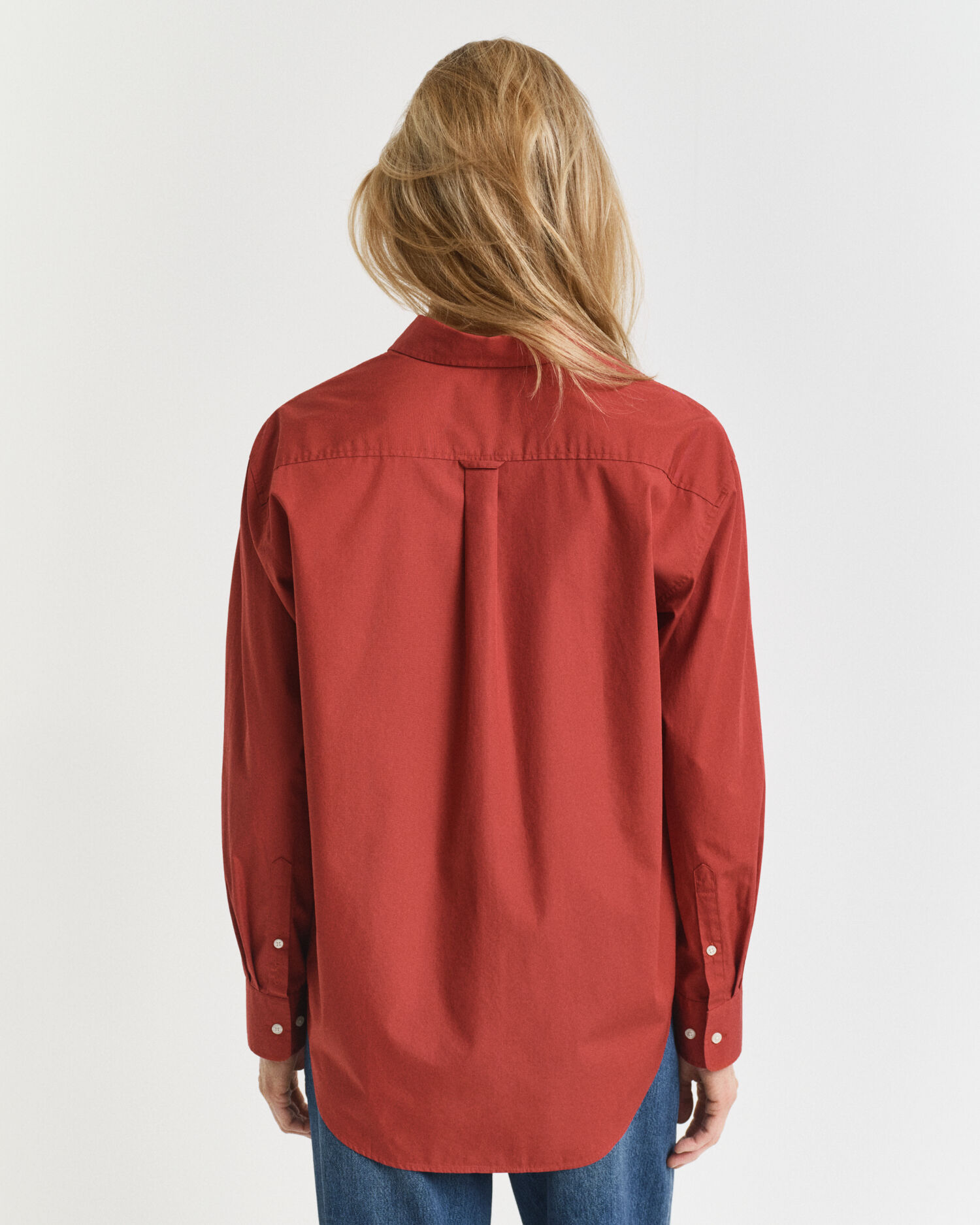 Relaxed fit klassisk poplinskjorta