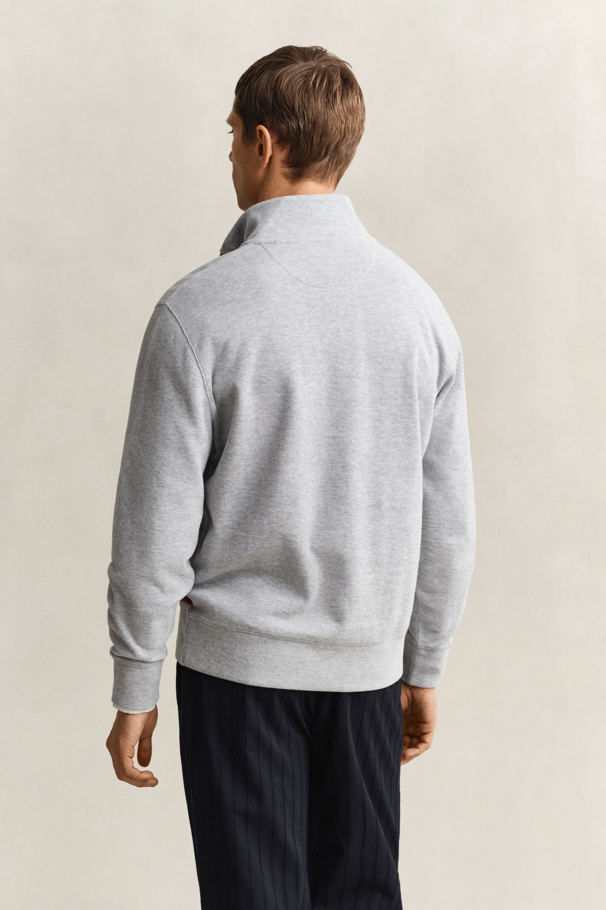 Sacker Rib sweatshirt med half-zip