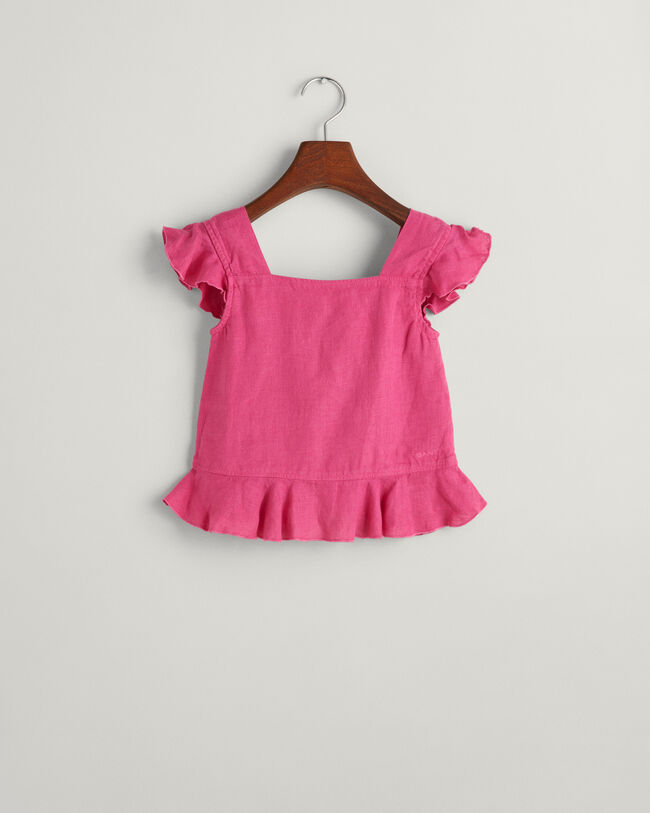 Girls linnetopp med volang