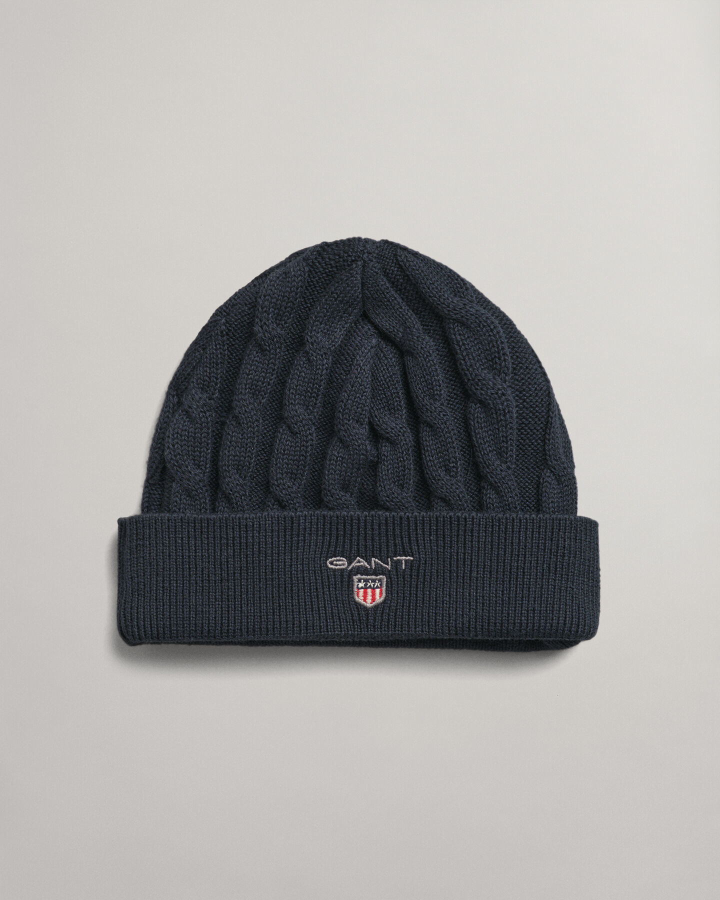 Baby kabelstickad bomullsmössa