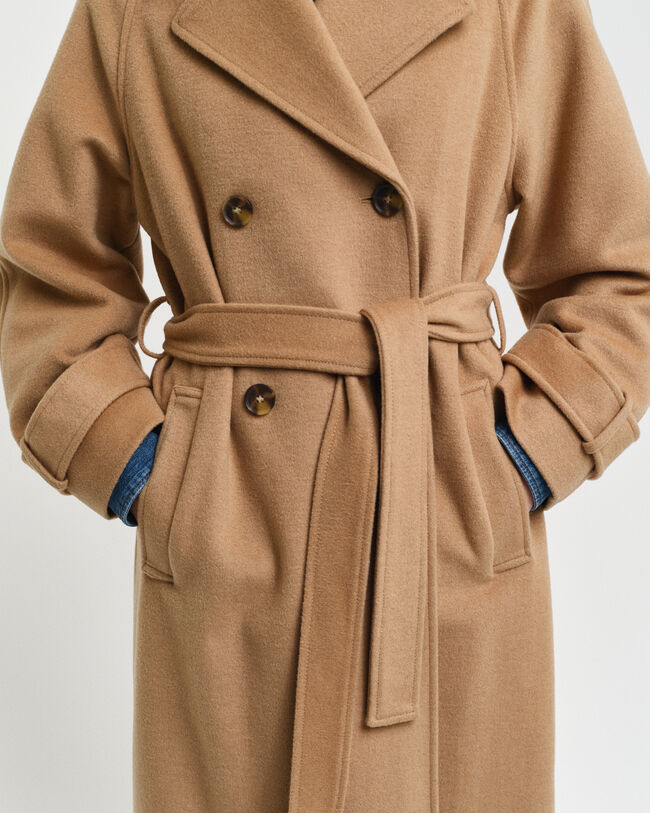 Trenchcoat i ull