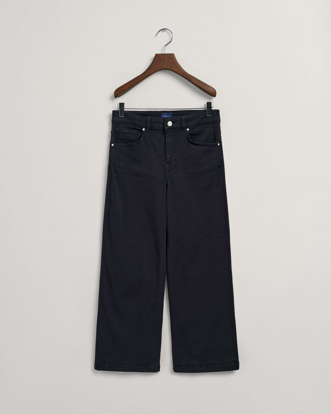 Färgade cropped vida jeans