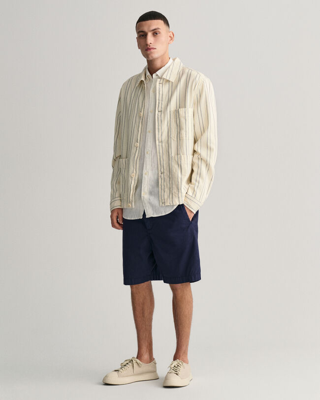 Slim fit linneskjorta