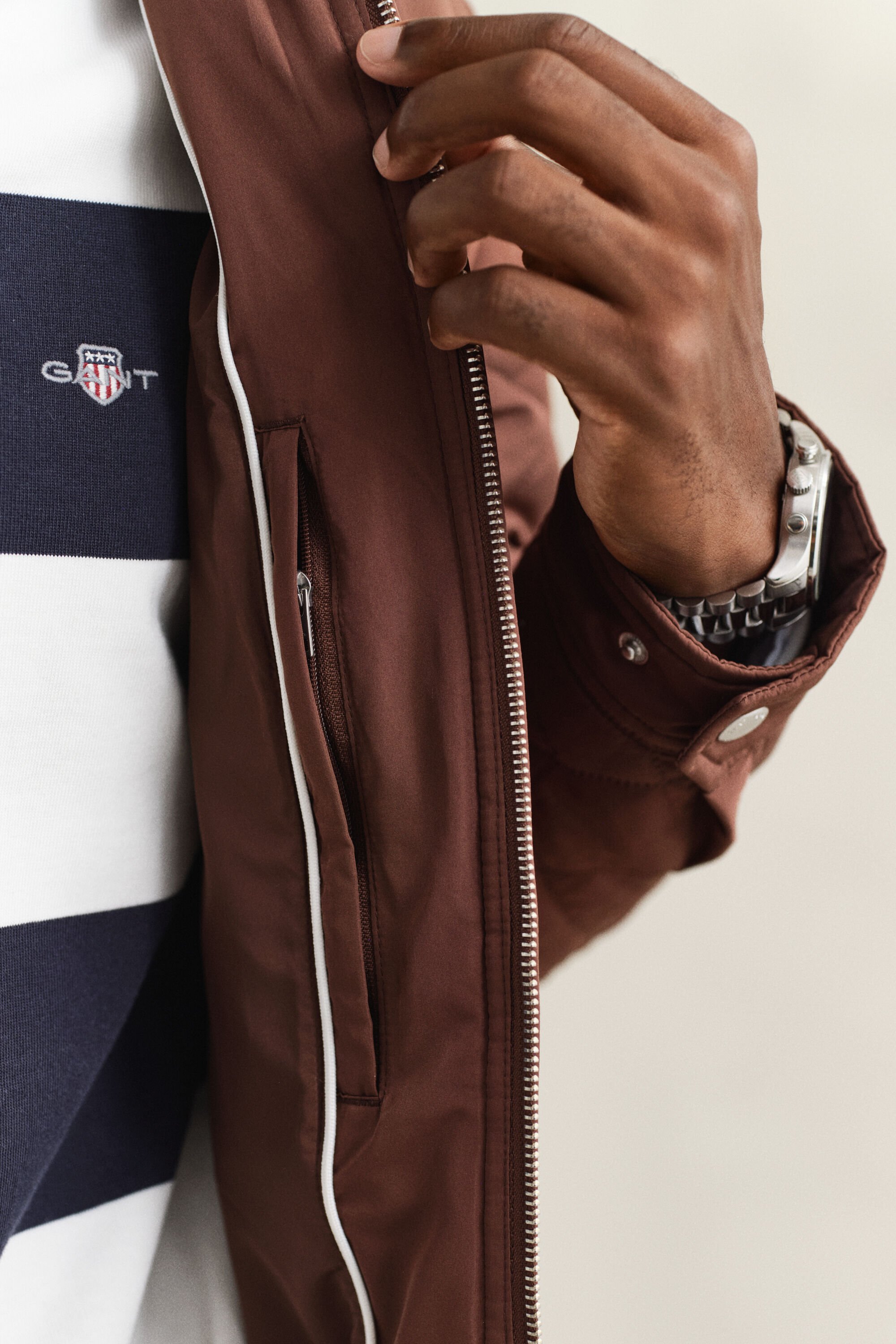 Quiltad Windcheater jacka