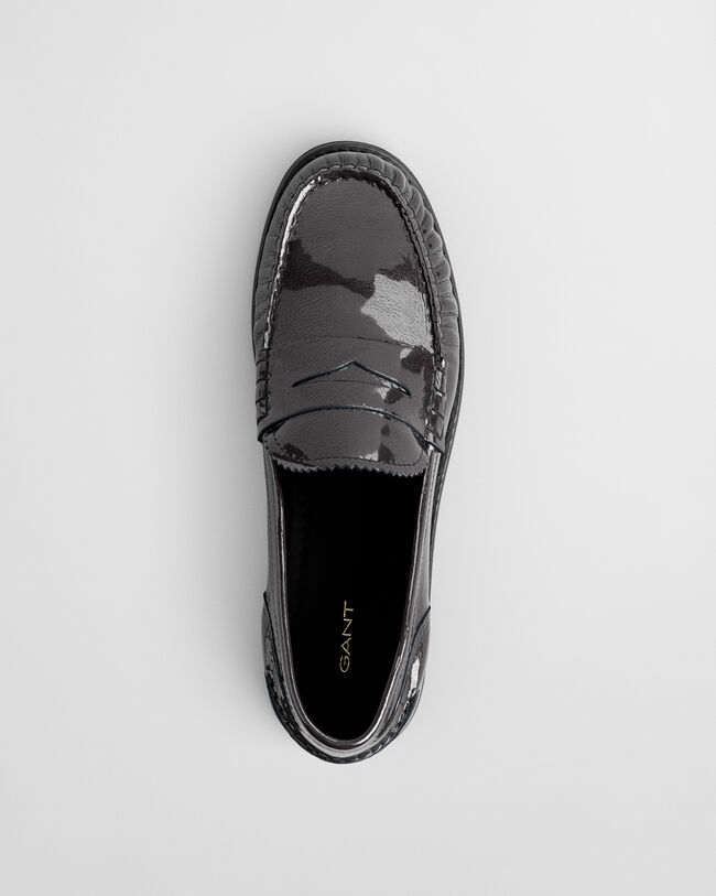Gracelyn loafers i lackskinn