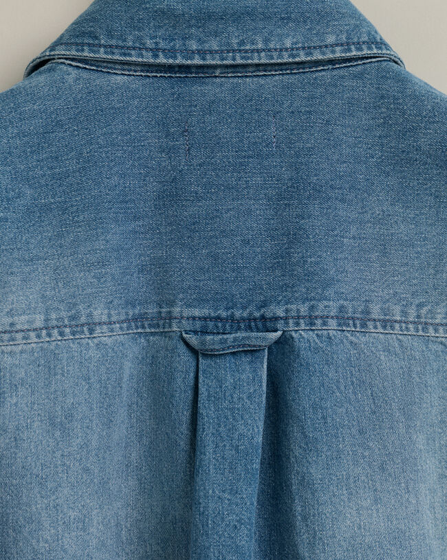 Teen Boys Indigof&auml;rgad skjorta