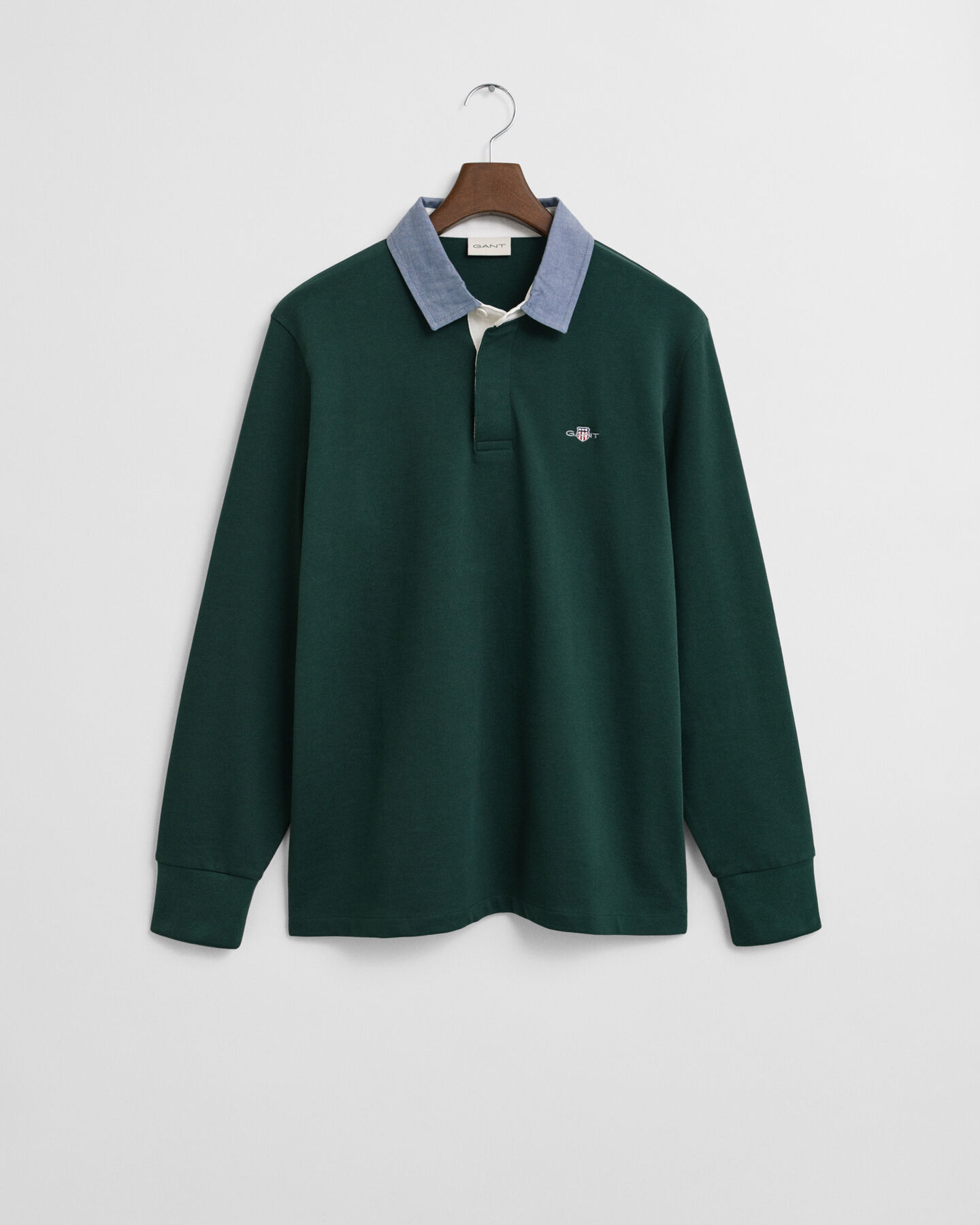 Heavy Rugger med chambraykrage