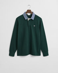 Heavy Rugger med chambraykrage