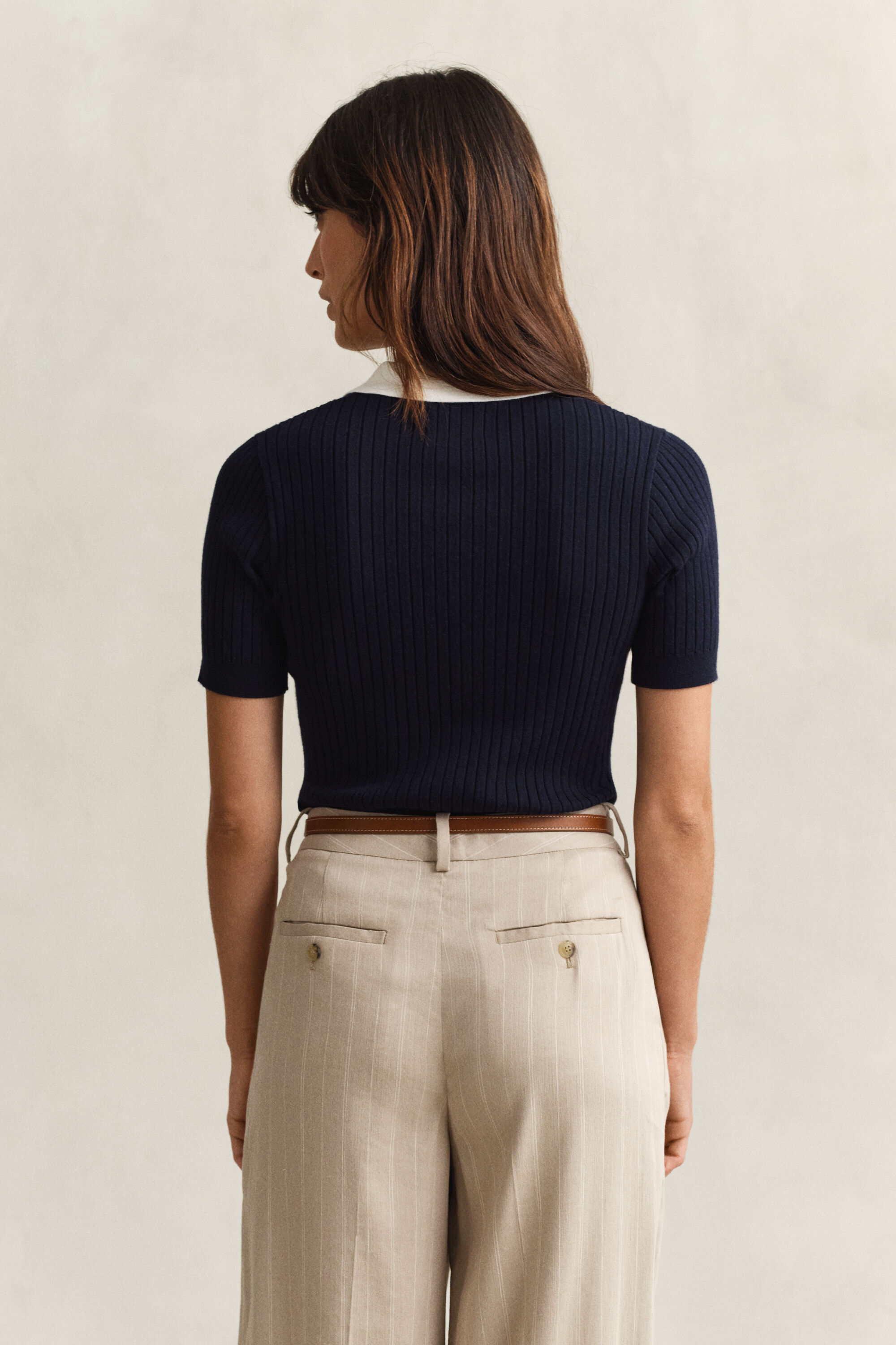 Ribbstickad kortärmad Rugger