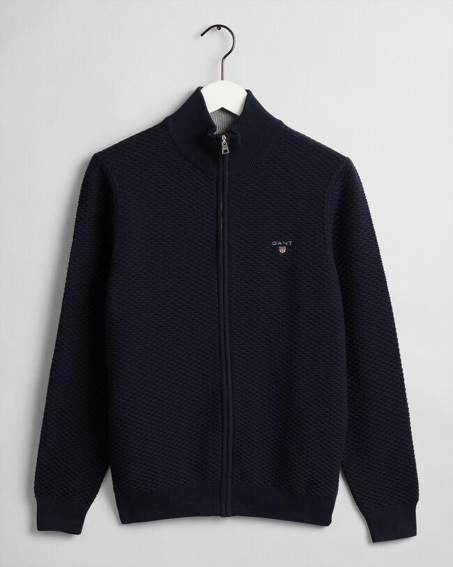 Triangle Texture tröja med lång dragkedja