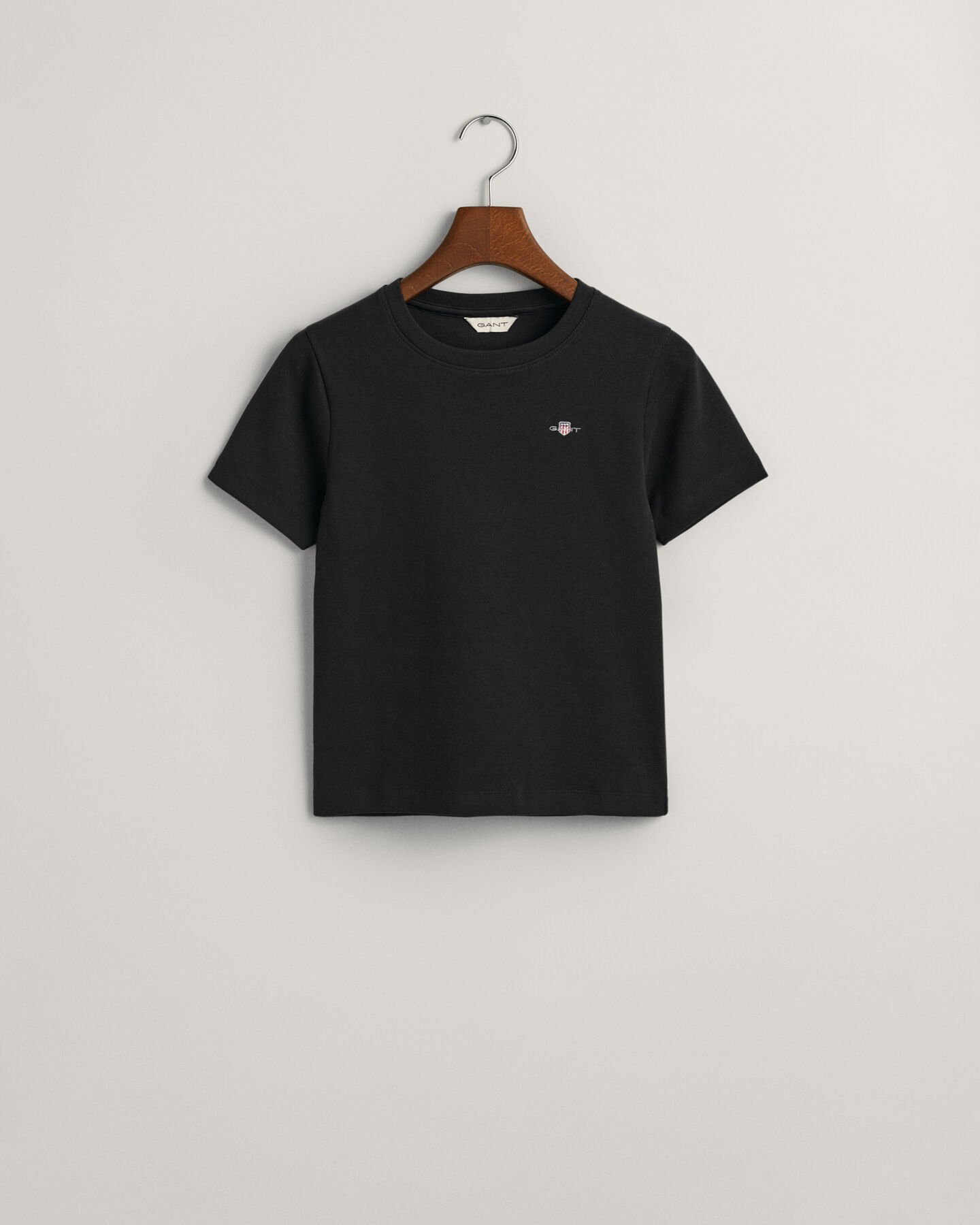 Teen Girls Shield ribbstickad T-shirt