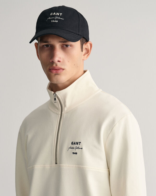 GANT Script Graphic half-zip sweatshirt
