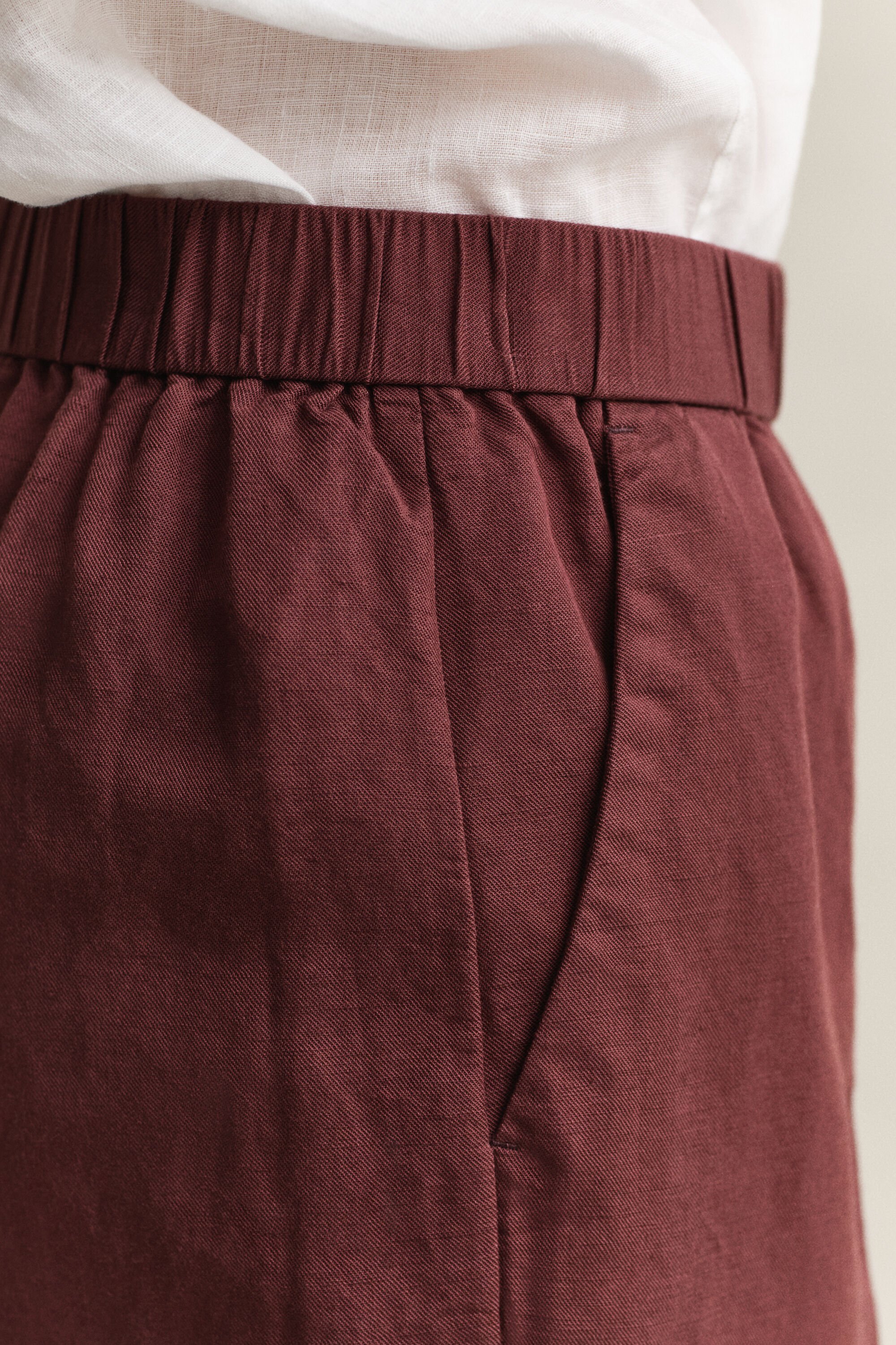 Shorts i linneblandning