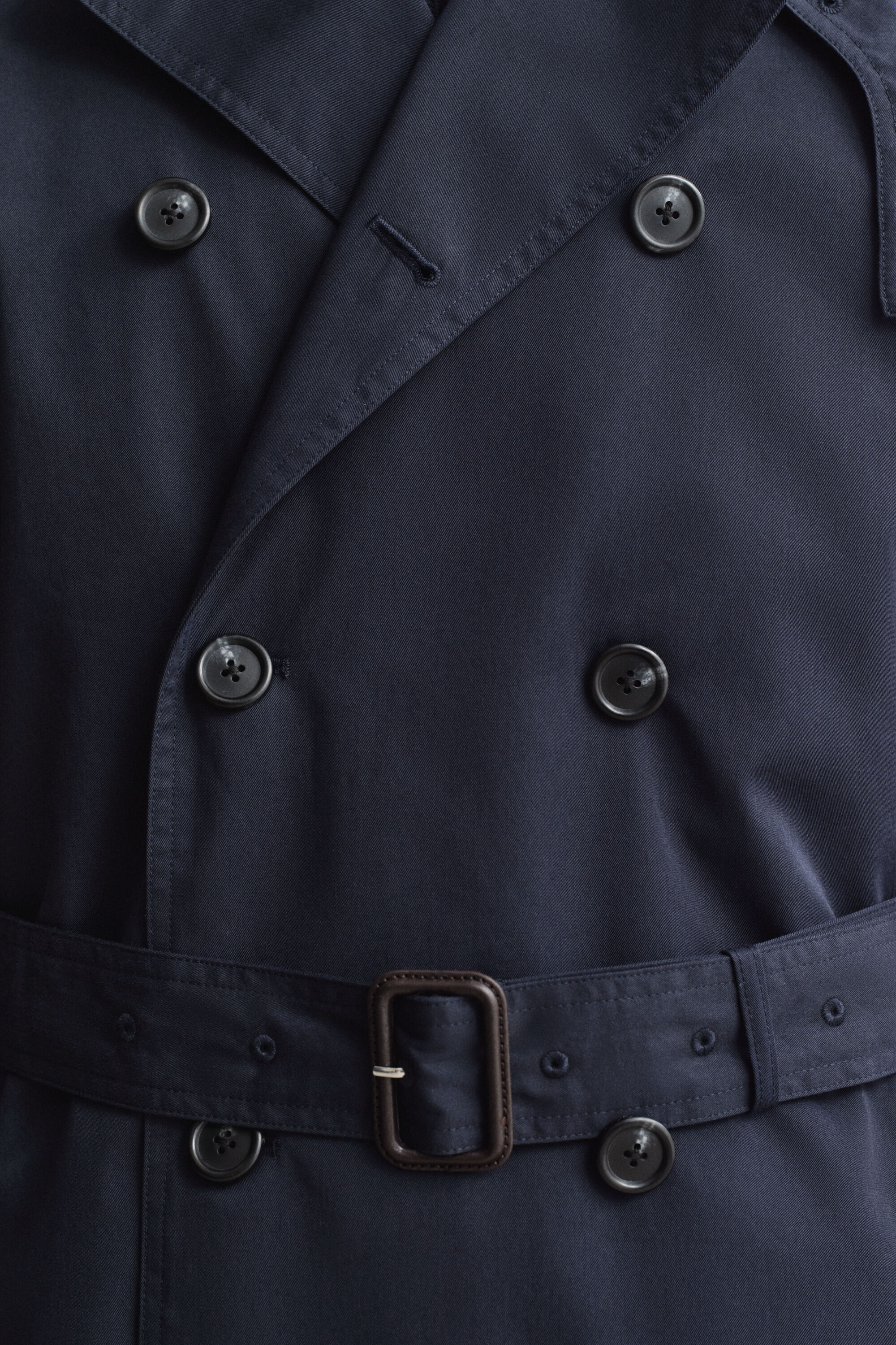 Trenchcoat i bomullsblandning