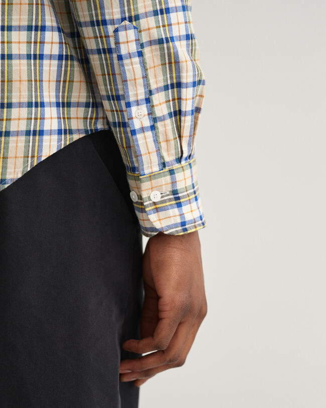 Regular fit skotskrutig skjorta