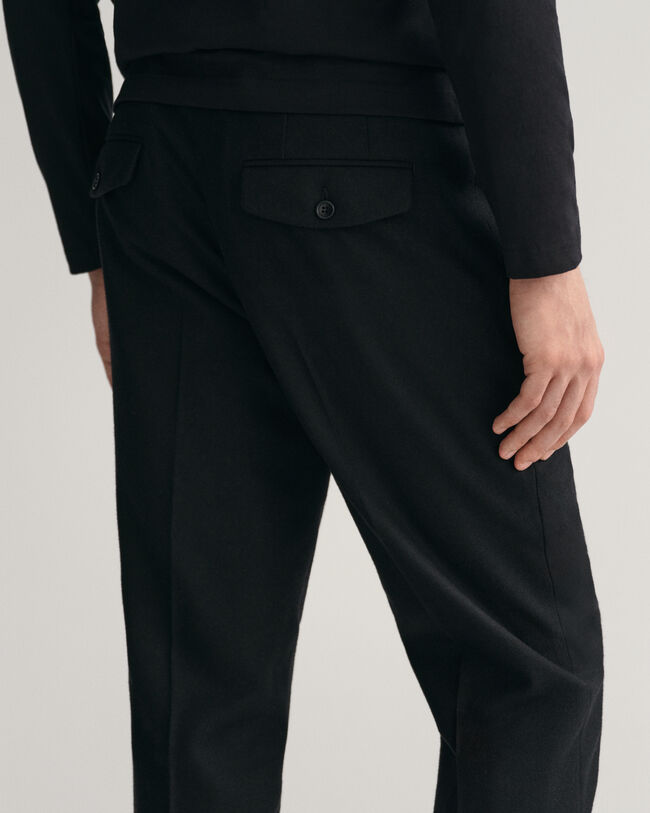 Slim fit flanellbyxor