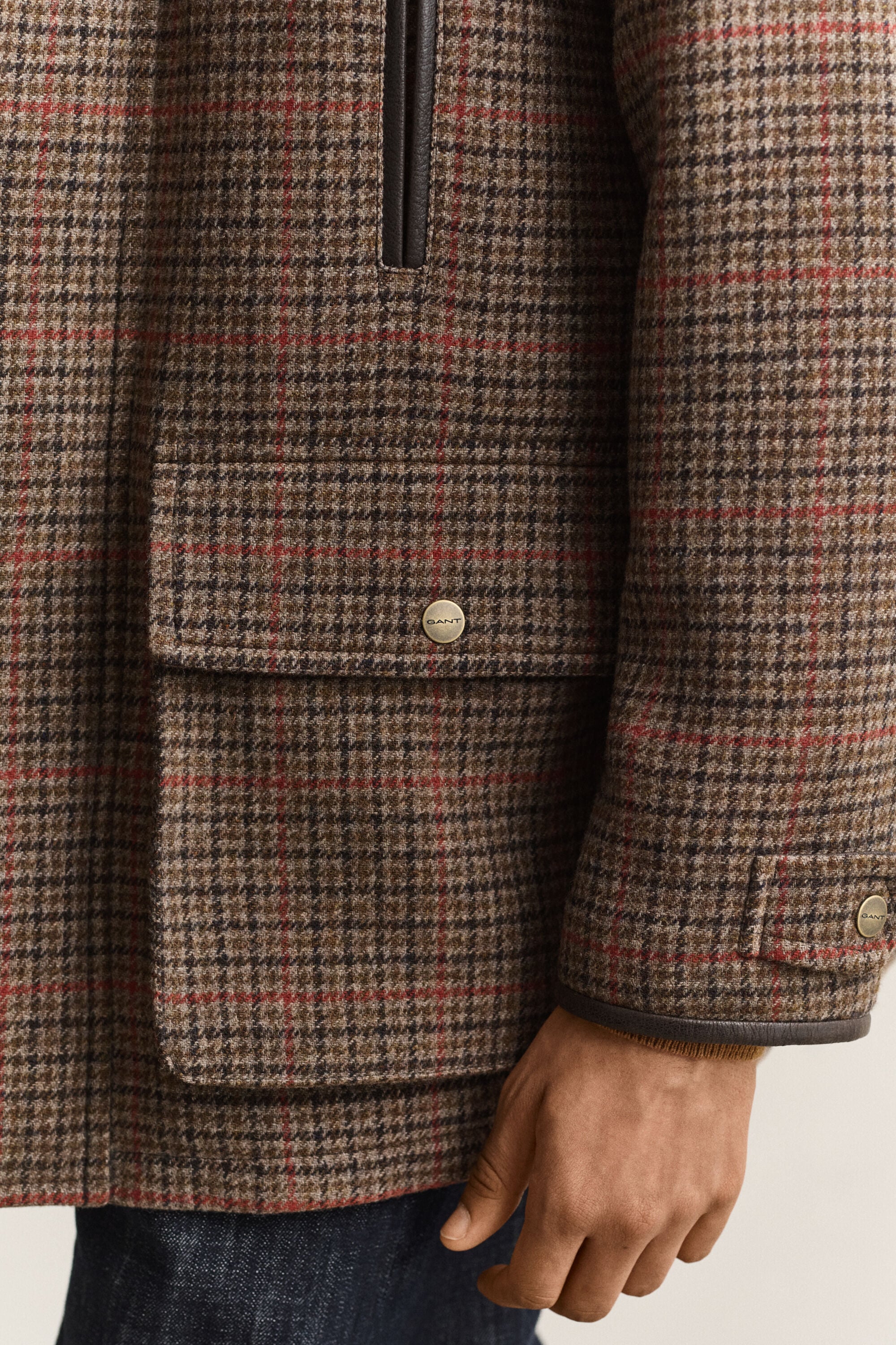 Jacka i decker-stil i brittisk tweed