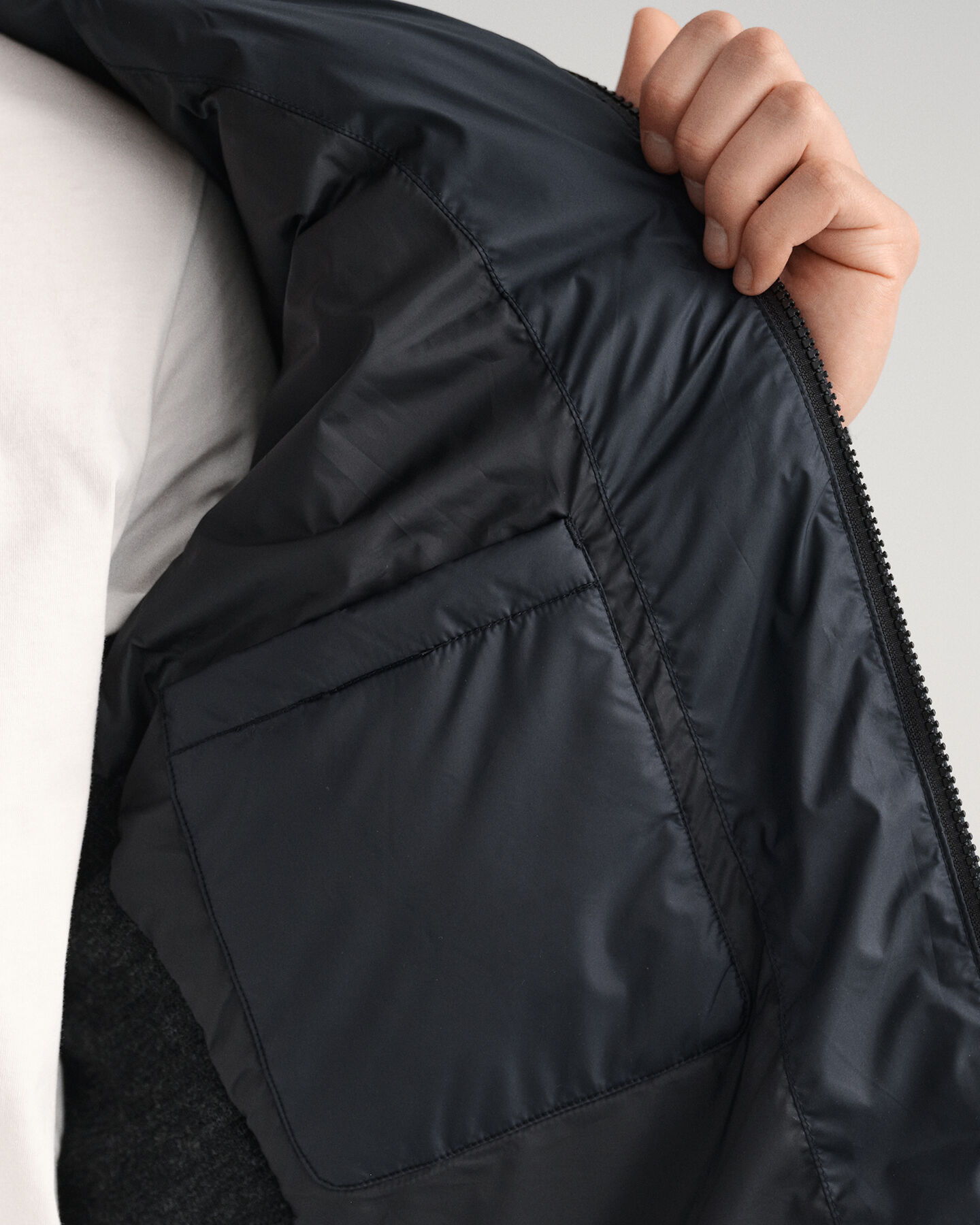 Mixed Media lätt vadderad jacka