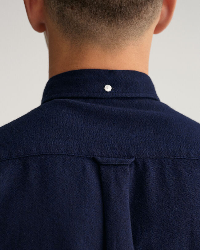 Regular fit fiskbensm&ouml;nstrad skjorta