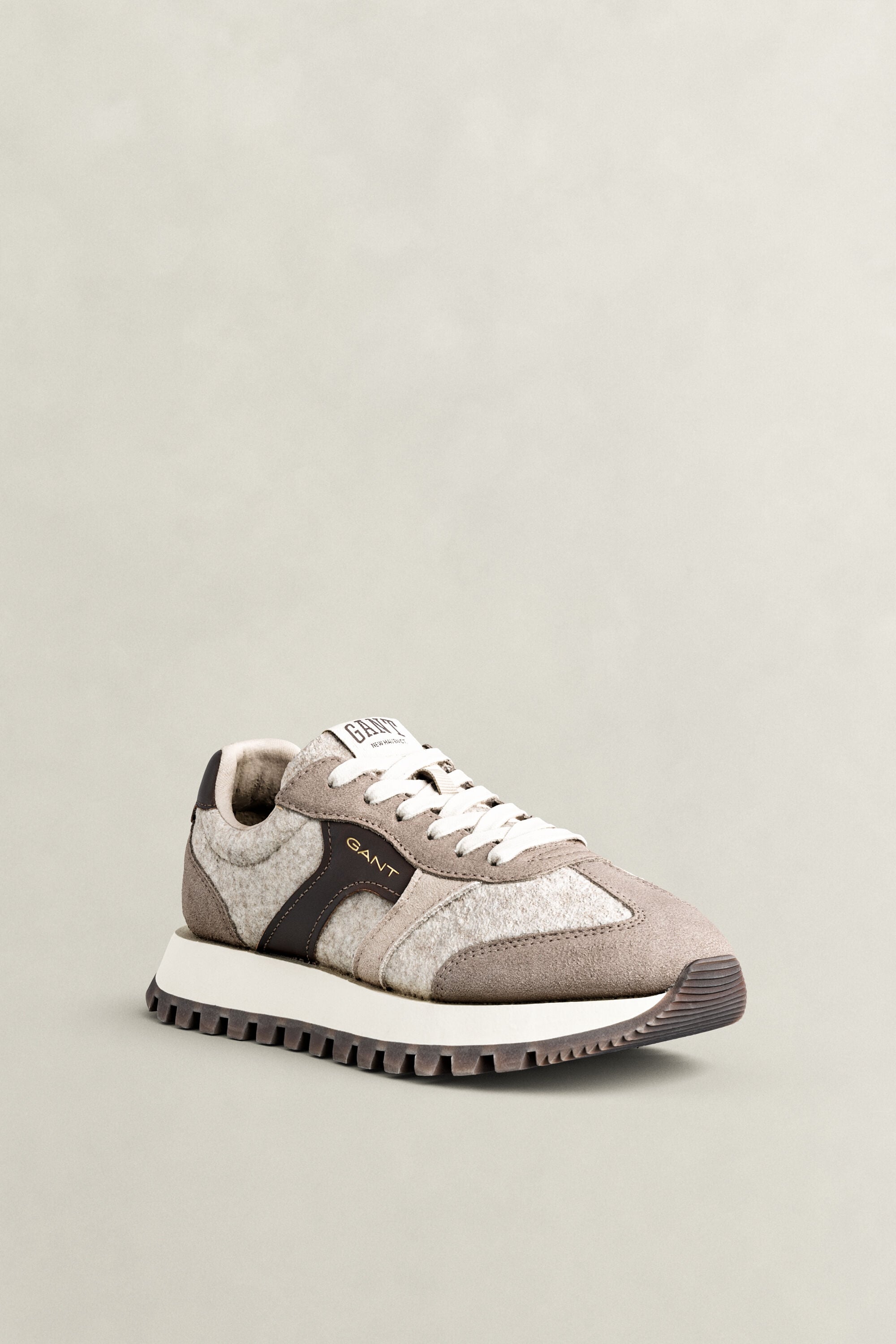 Caffay sneakers i mocka och ull