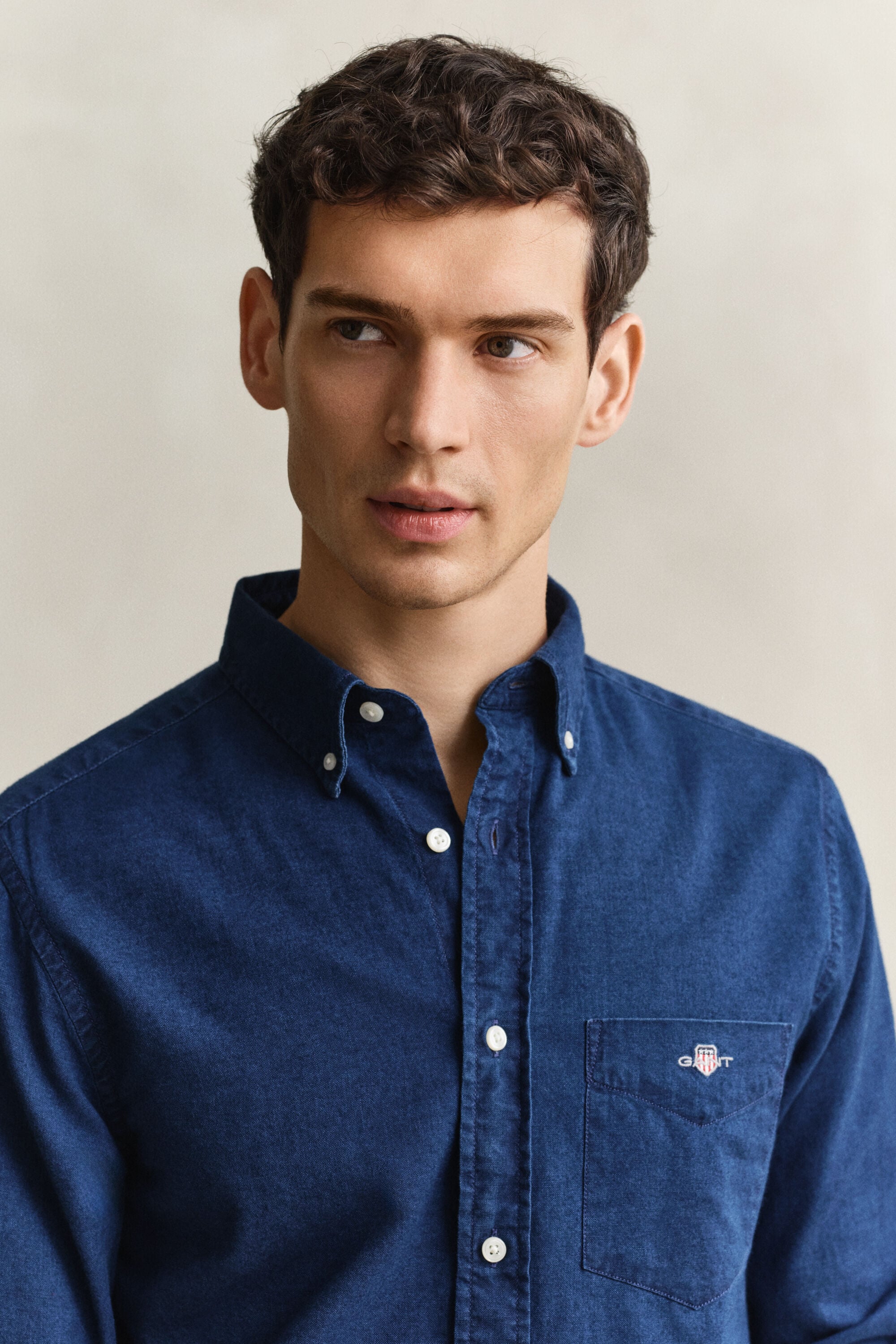 Indigo Oxfordskjorta