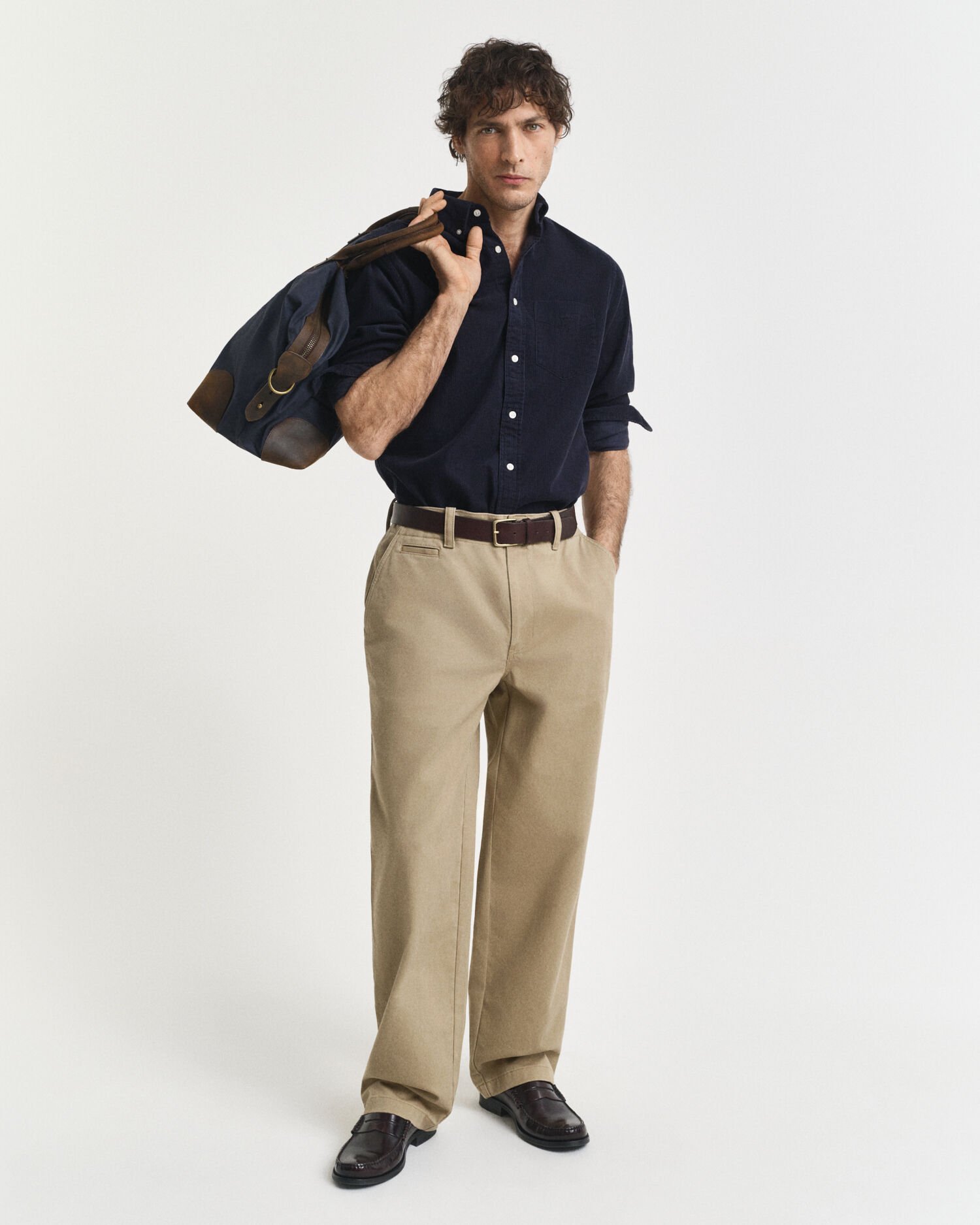 Regular fit manchesterskjorta