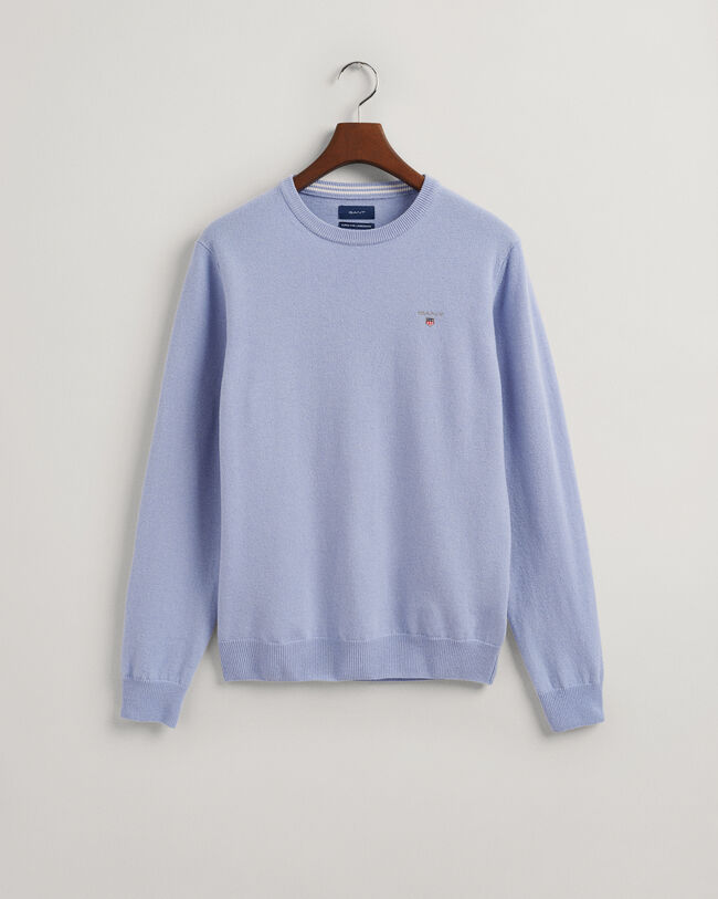 Crew neck tr&ouml;ja i superfin lammull