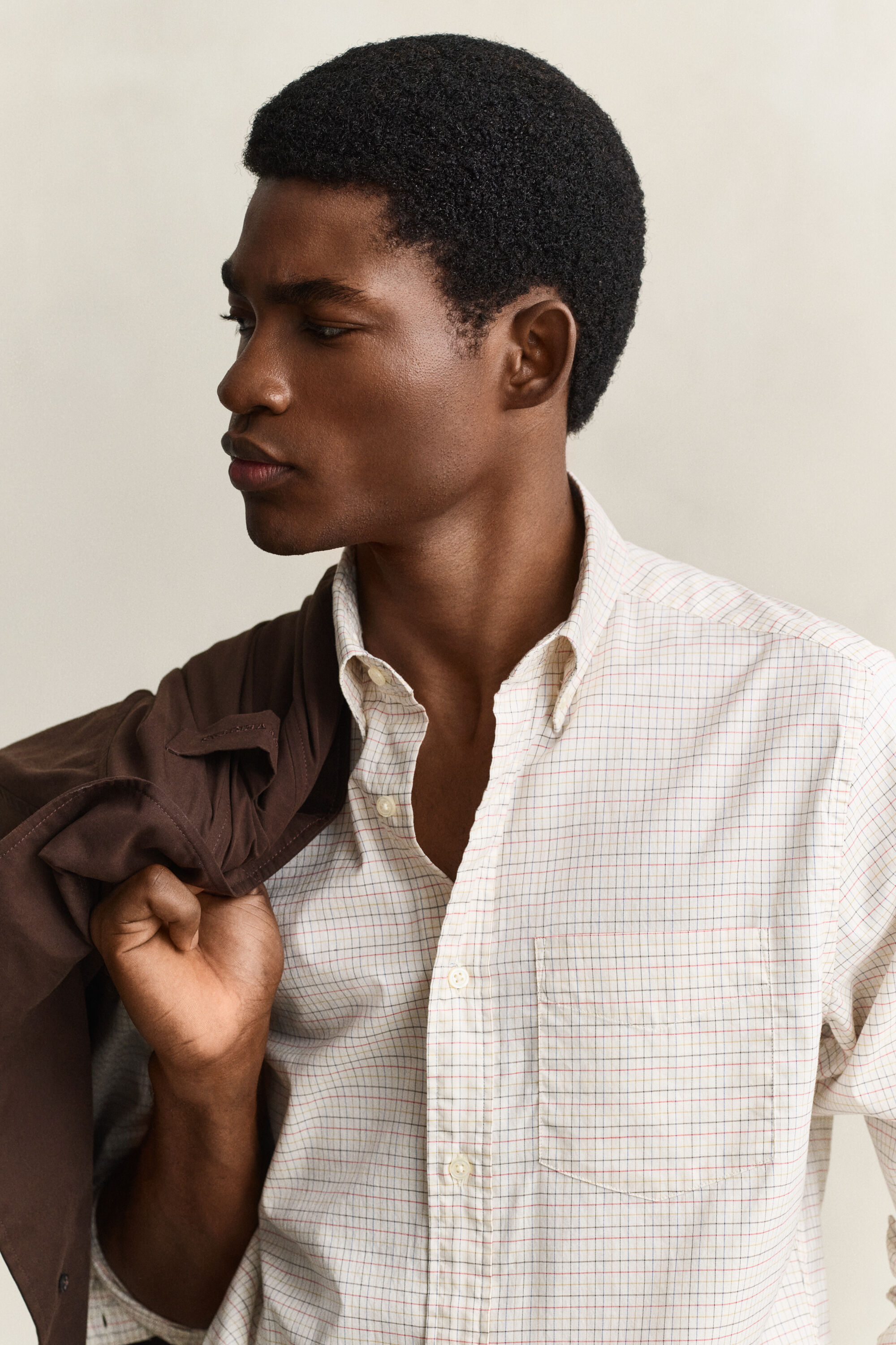 Gant x Yale rutig oxfordskjorta