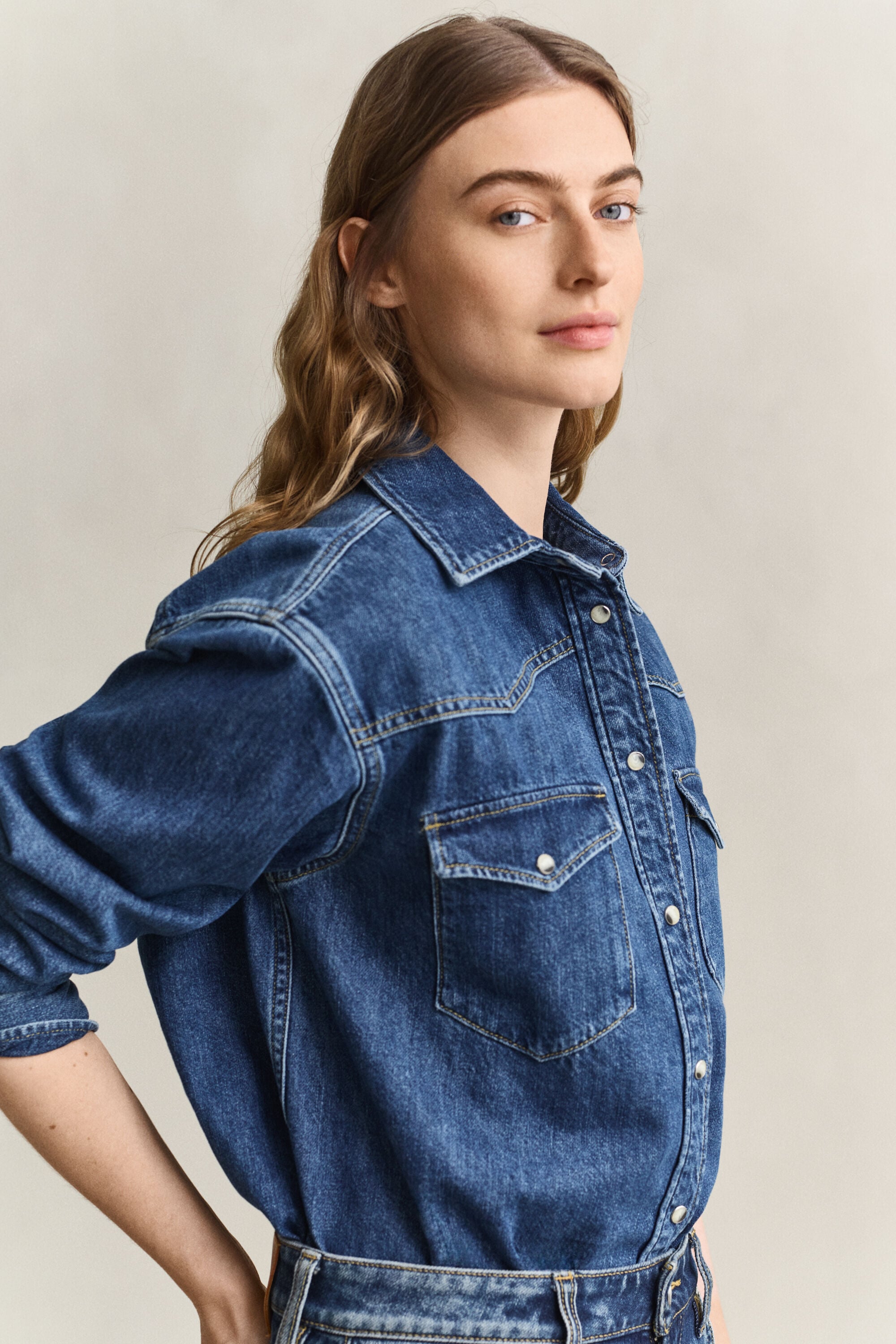Jägarskjorta i denim