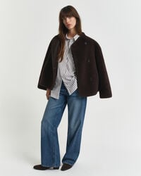 Relaxed fit klassisk randig poplinskjorta