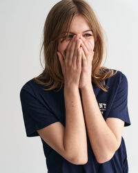 T-shirt med litet motiv