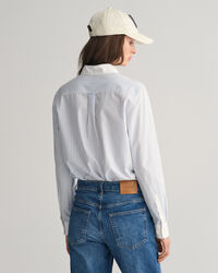 Regular fit randig skjorta med kontrastkrage