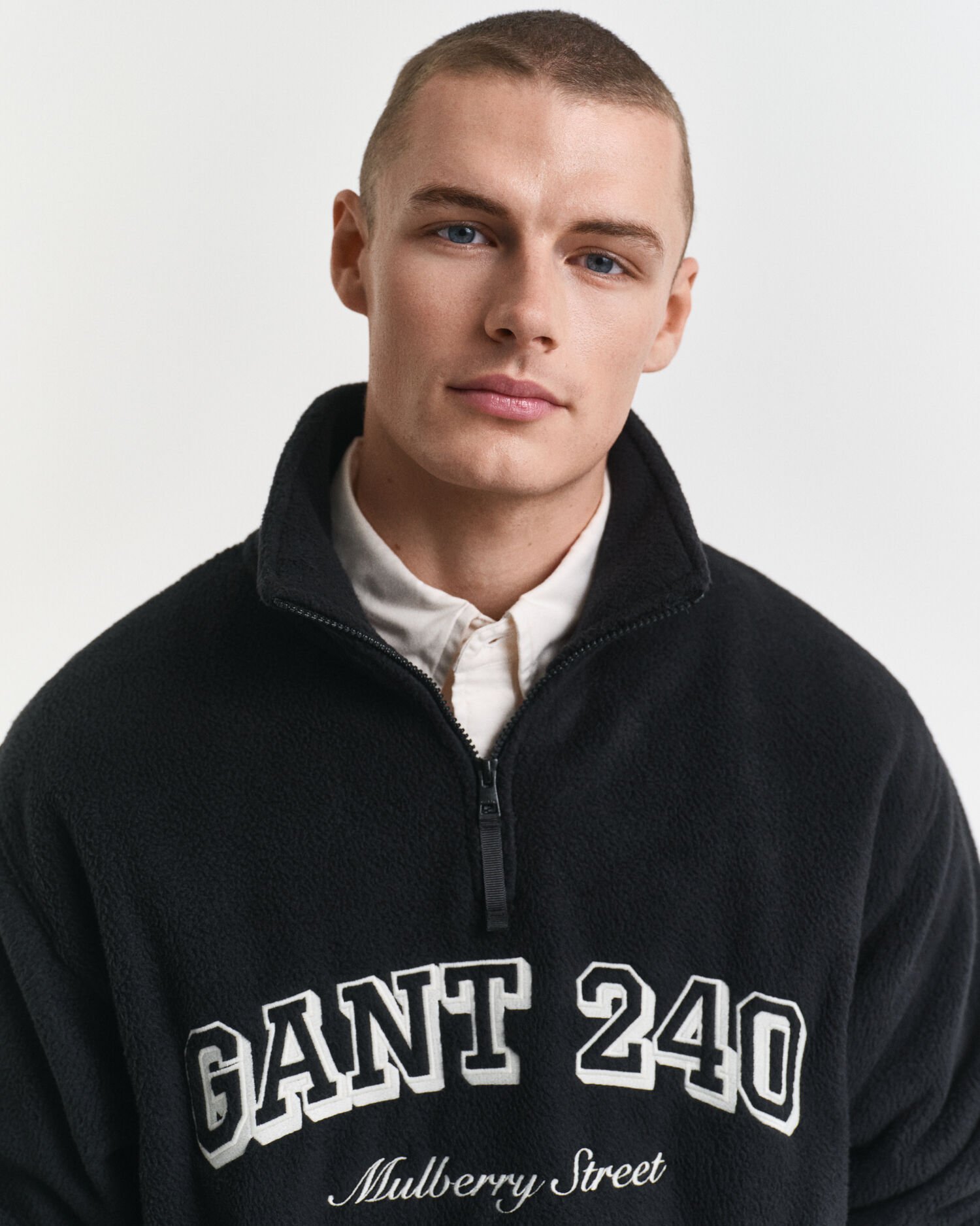 Graphic fleecetröja