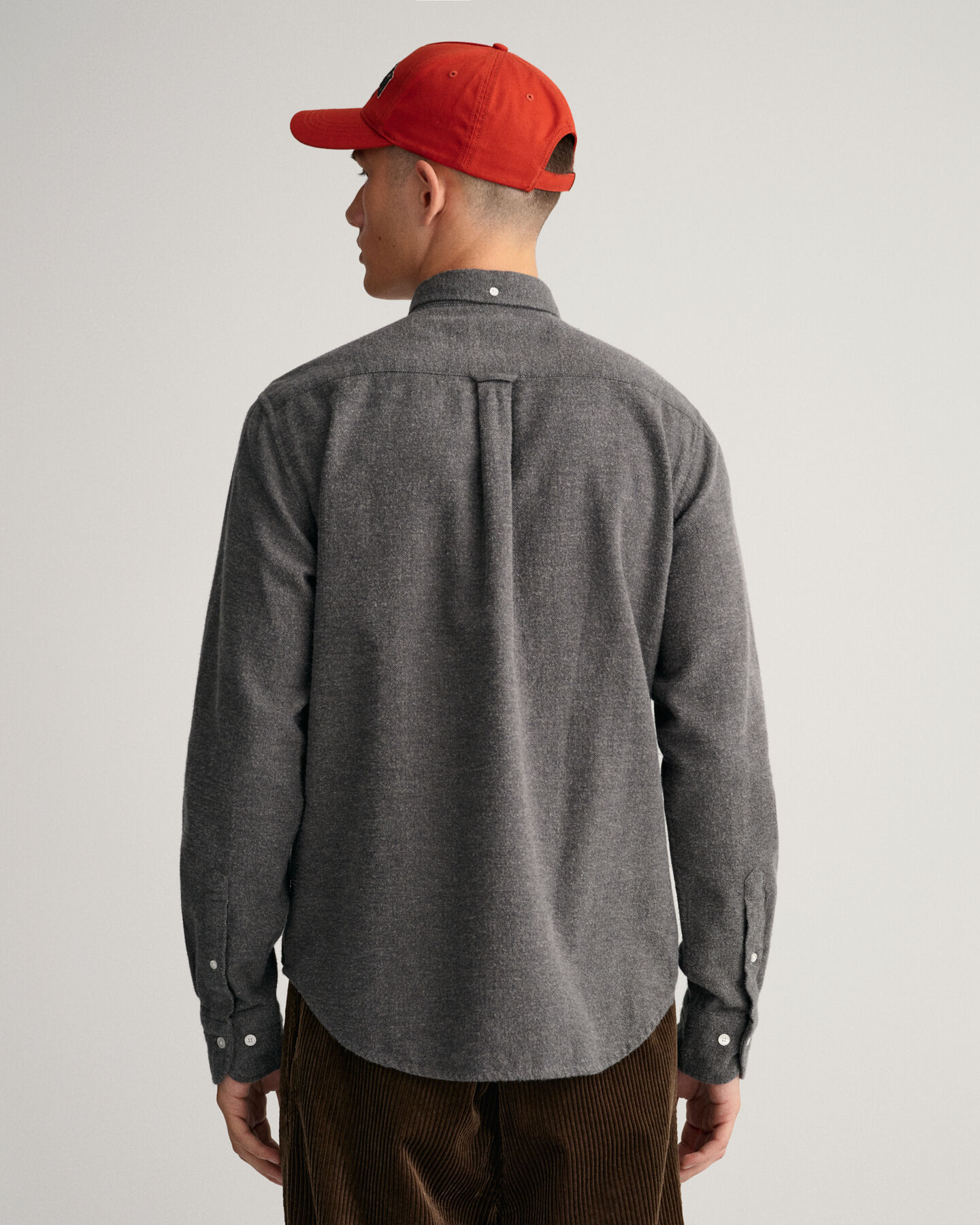 Regular fit fiskbensmönstrad skjorta