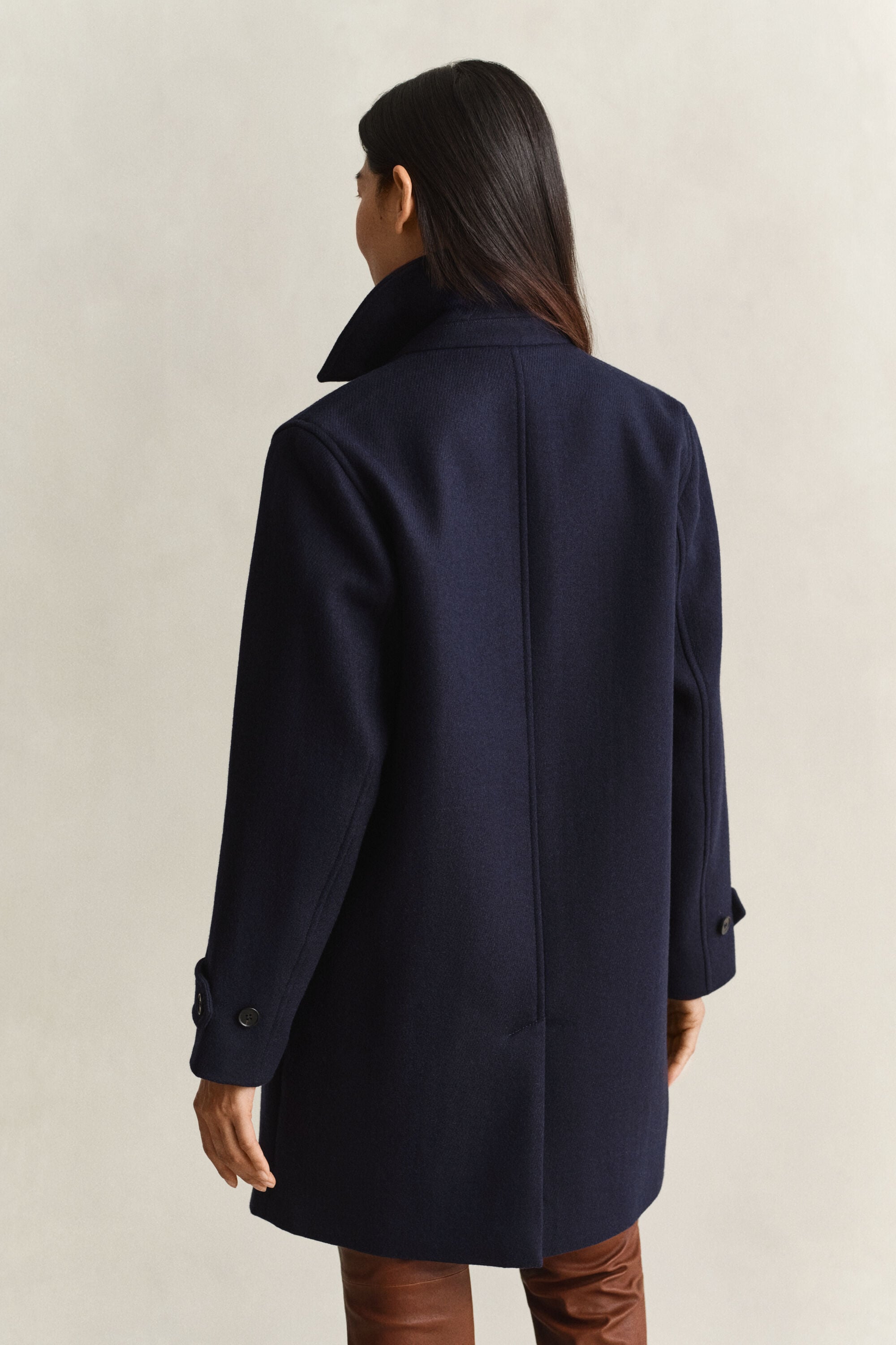 Car Coat i ullblandning