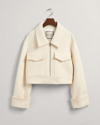 Cropped boucl&eacute;jacka