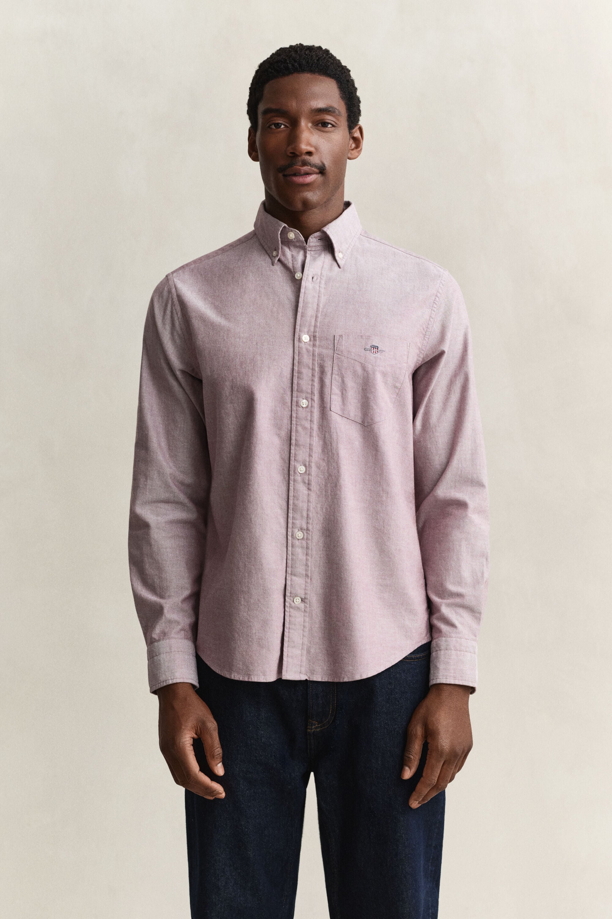 Klassisk oxfordskjorta med regular fit