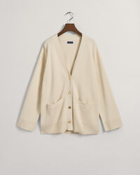 Relaxed fit V-ringad kofta