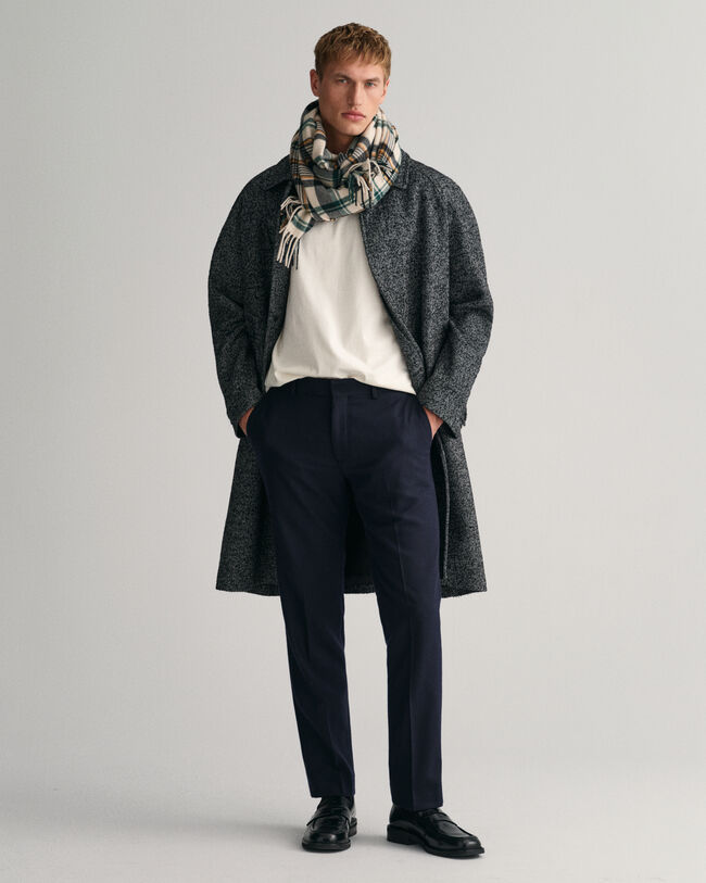 Slim fit flanellbyxor