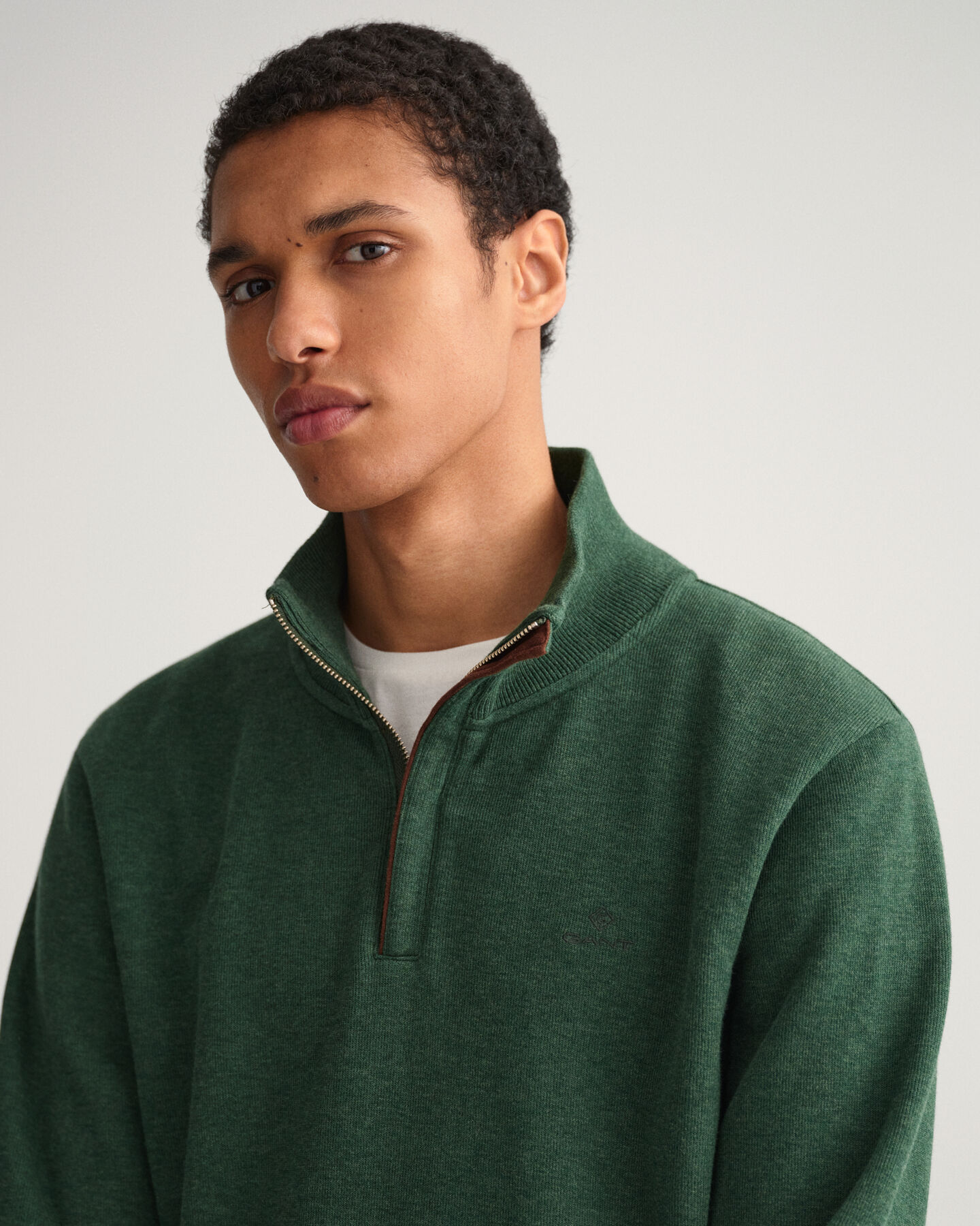 Sacker Rib half-zip sweatshirt