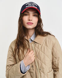 Quiltad jacka med manchesterdetaljer