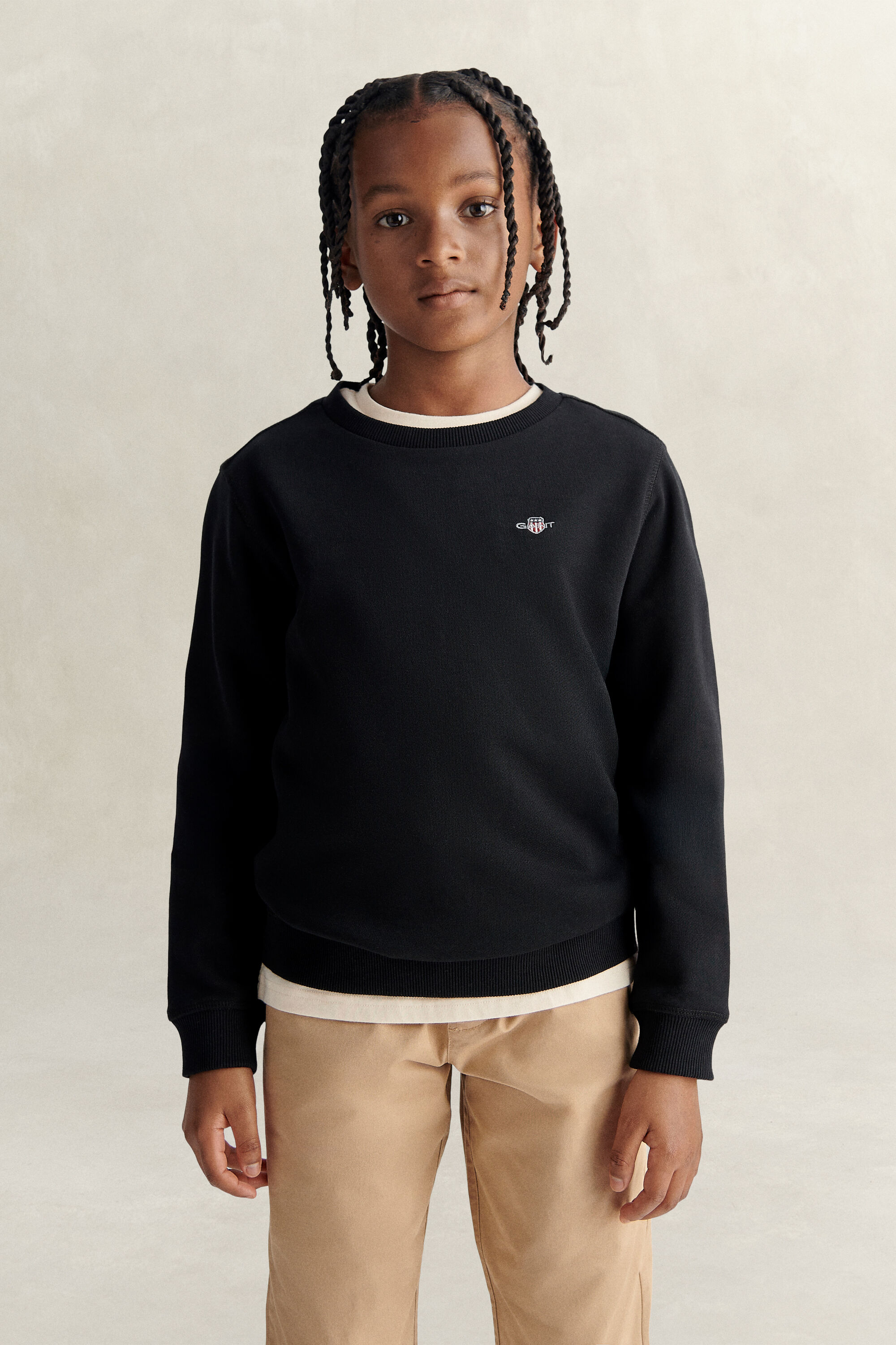 Teens sweatshirt med sköldemblem