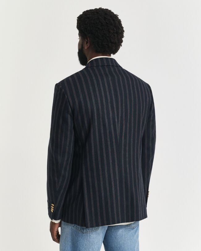 Randig club-blazer i flanell